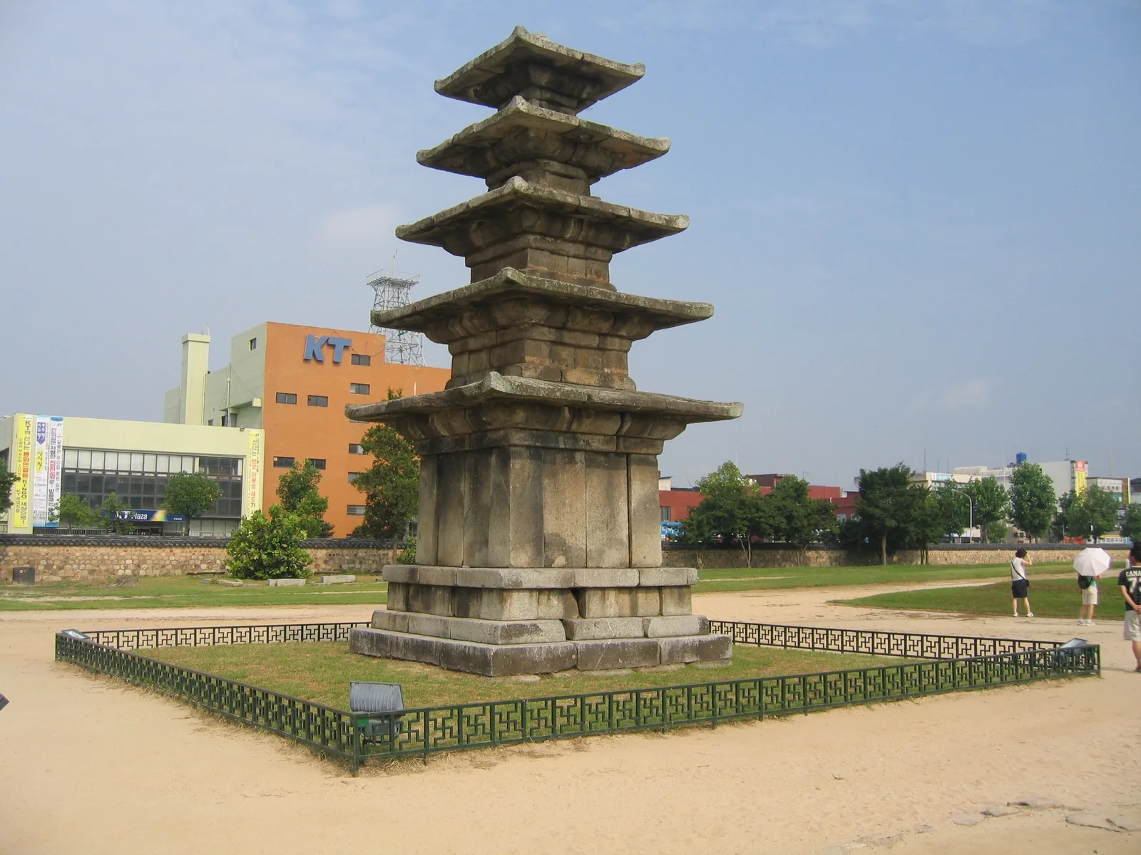 The five-storey stone pagoda at the Jeongnimsa Temple Site, Buyeo