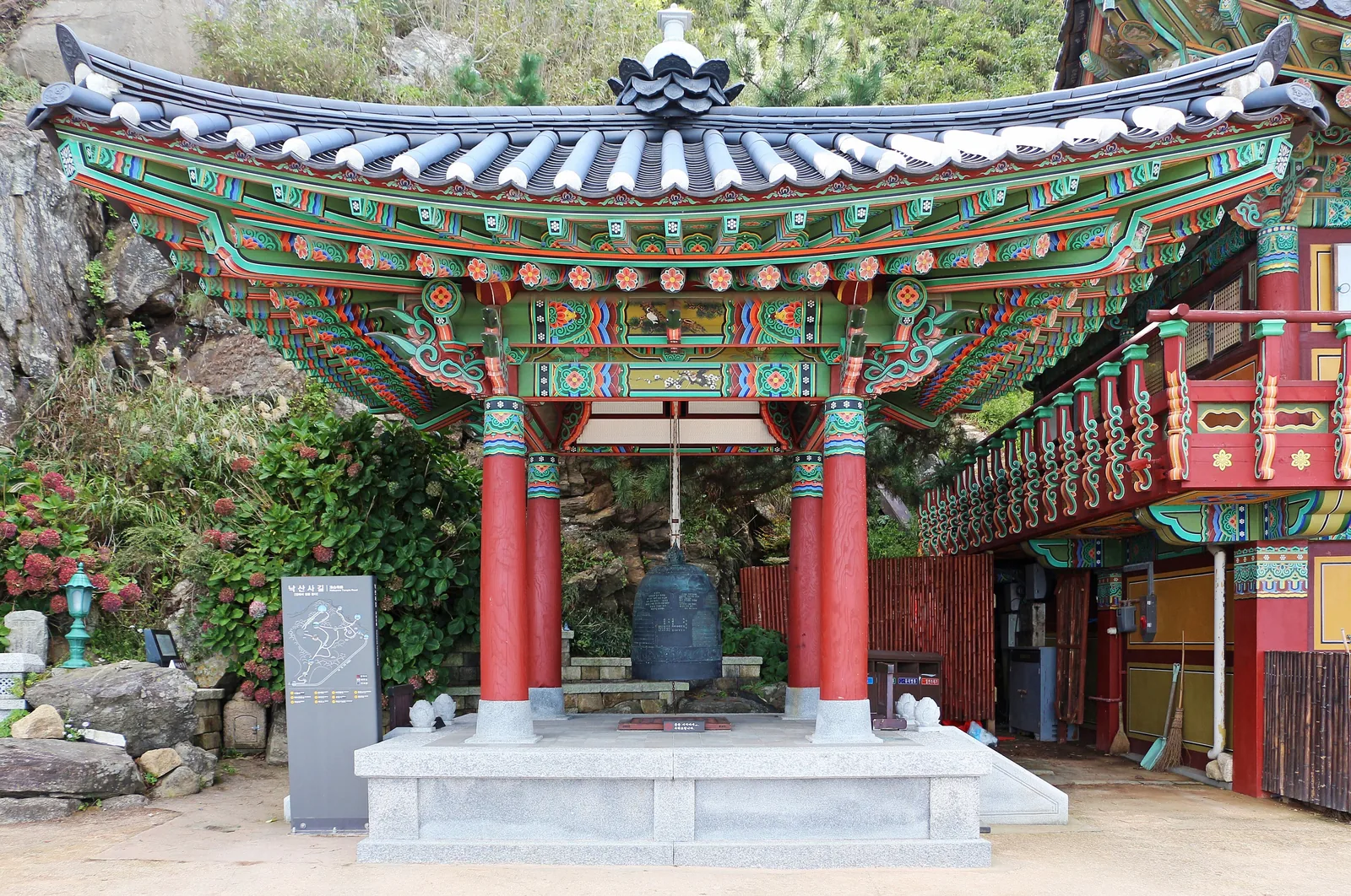 The bell pavilion at Naksansa Temple, Yangyang